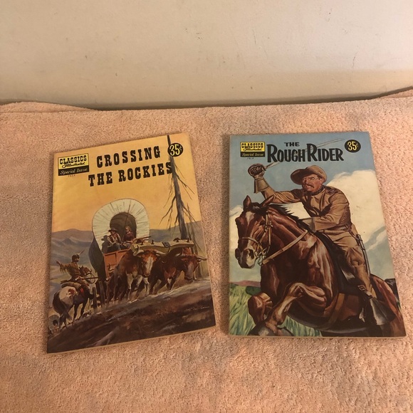 Lot of 2 Vintage Classics Illustrated Special Issue The Rough Rider - Picture 1 of 13